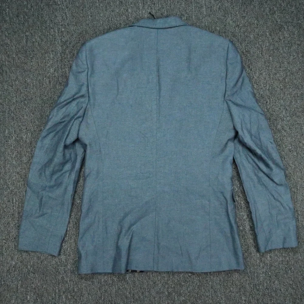 Ted Baker Blazer Mens Medium Blue Core Linen Blend Sport Coat